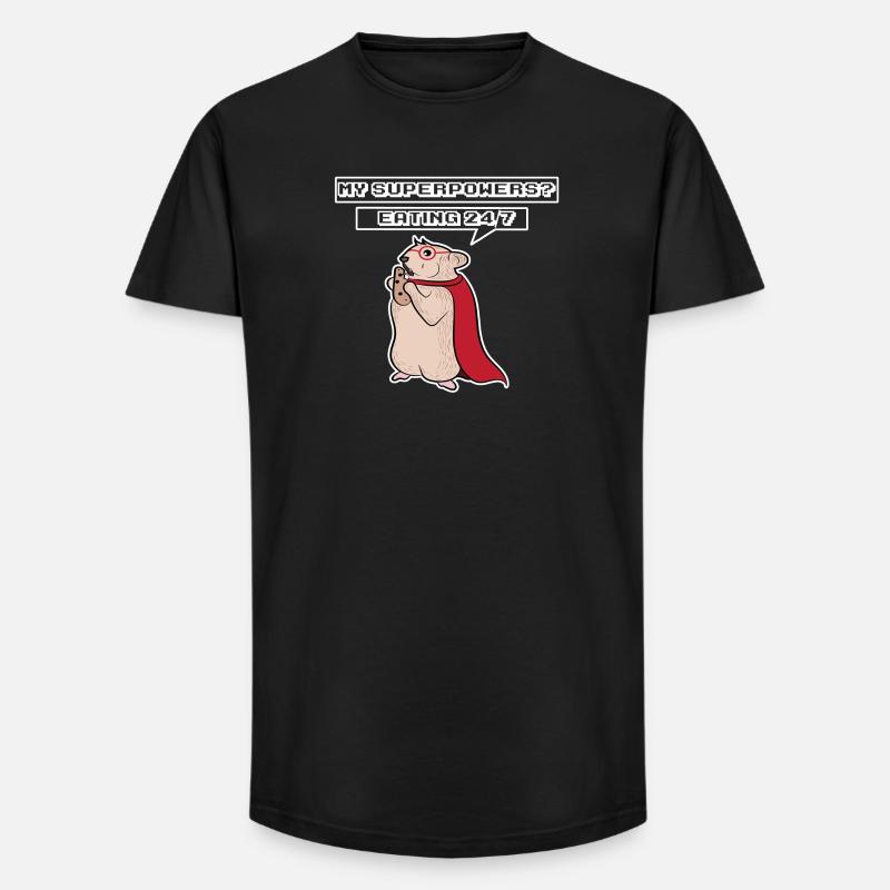 Maus Statement Haustiere Heimtier Statement - Long Fit Männer T-Shirt - Schwarz
