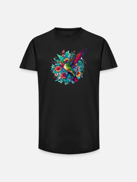Colibri - T-shirt coupe longue homme - noir