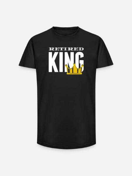 Déclaration de retraite Retraite Retraite - T-shirt coupe longue homme - noir