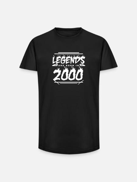 2000 - Année 2000 - Année 2000 - T-shirt coupe longue homme - noir