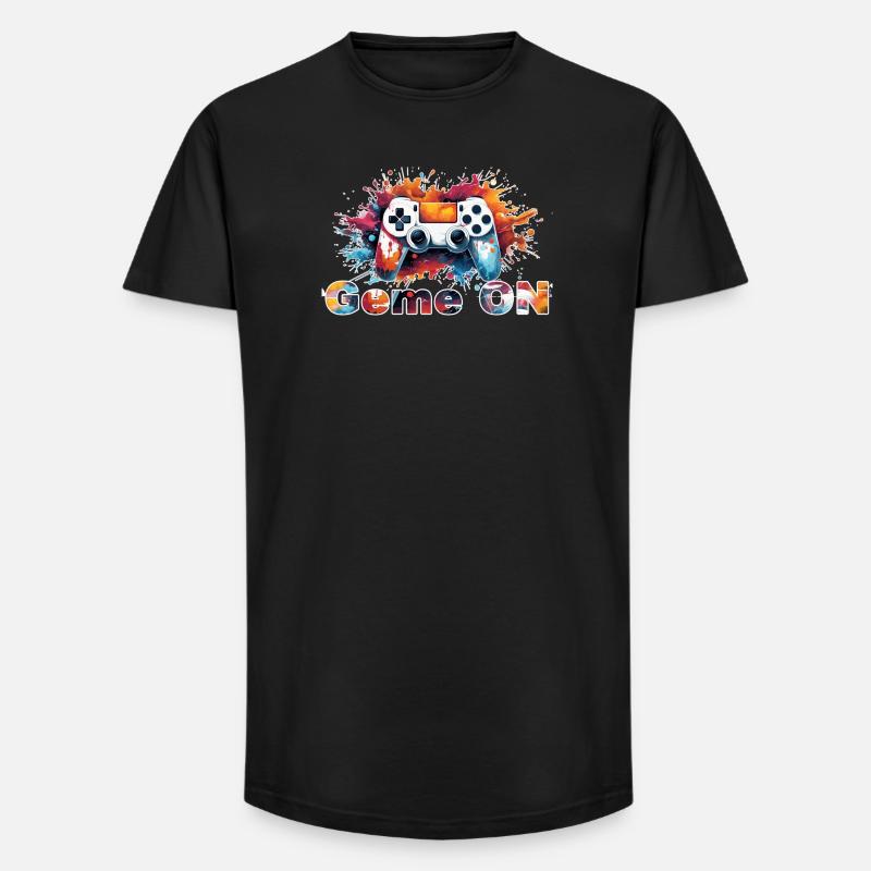 Controller GameON - Long Fit Männer T-Shirt - Schwarz