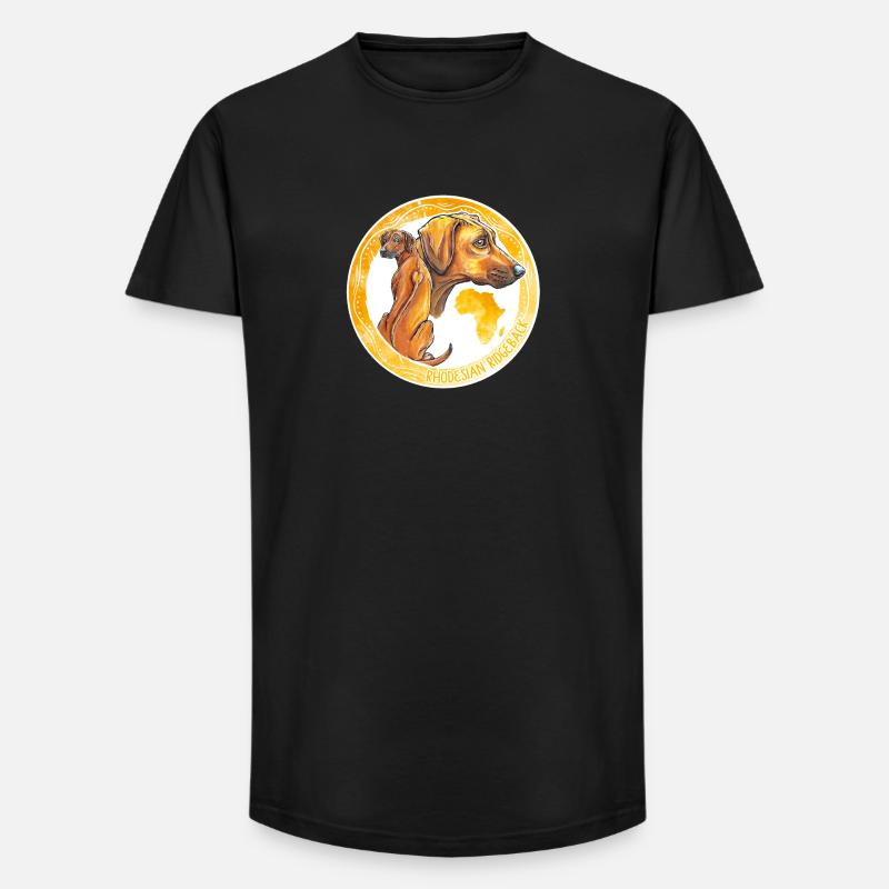 Rhodesian Ridgeback - Long Fit Männer T-Shirt - Schwarz