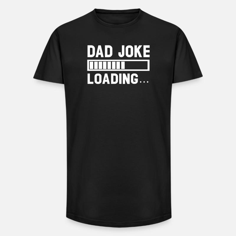 Loading Dad Joke Graphic Tee - Long Fit Men's T-Shirt - black