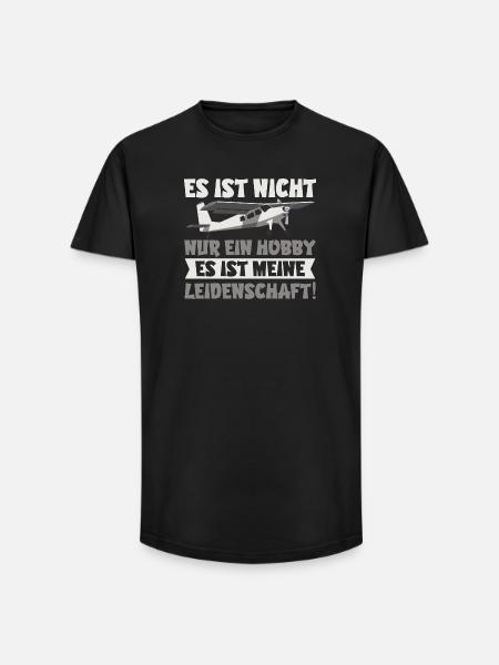 Flugzeugmodellbauer Modellflug Hobby Geschenk - Long Fit Männer T-Shirt - Schwarz