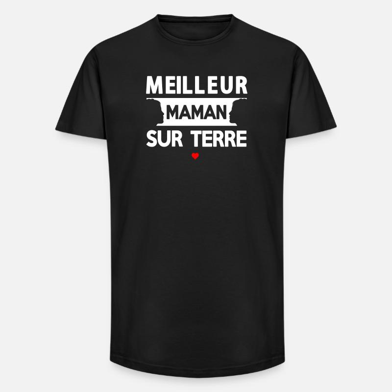 Zitat der Mutter auf der Erde - Long Fit Männer T-Shirt - Schwarz
