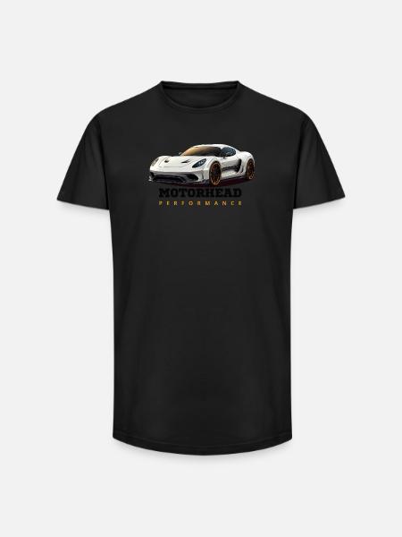 Performance Sports Car - Long Fit Men's T-Shirt - black