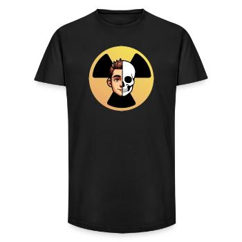 Logo Radioactive Face Skeleton Humor Radiology - Long Fit Men's T-Shirt - black - Front - AI Model Male 185 light (185cm)