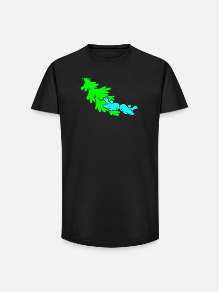Winter - Long Fit Männer T-Shirt - Schwarz