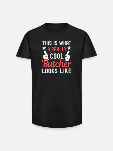 Boucher Boucher - T-shirt coupe longue homme - noir
