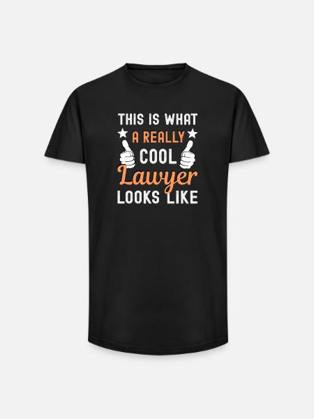 Avocat Avocat - T-shirt coupe longue homme - noir
