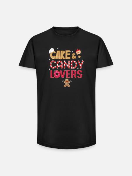 Cake & Candy Lovers T-Shirt - Long Fit Men's T-Shirt - black