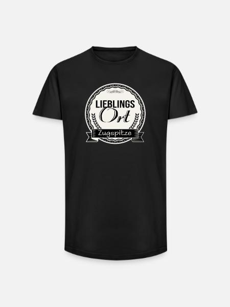 Lieblingsort Zugspitze - Long Fit Männer T-Shirt - Schwarz