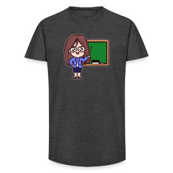 Lehrer Karriere Erfolg Beruf Job Vorgesetzter - Long Fit Männer T-Shirt - Anthrazit - Vorne - AI Model Male 185 light (185cm)