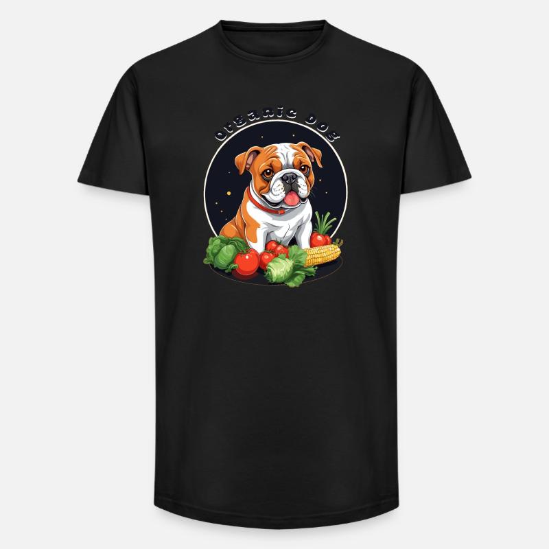 Bio Hund - Long Fit Männer T-Shirt - Schwarz