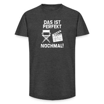 Erfolg Statement Karriere Beruf Regisseur Job - Long Fit Männer T-Shirt - Anthrazit - Vorne - AI Model Male 185 light (185cm)