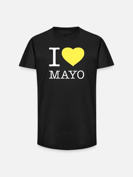 I LOVE MAYO Mayonnaise - Long Fit Men's T-Shirt - black
