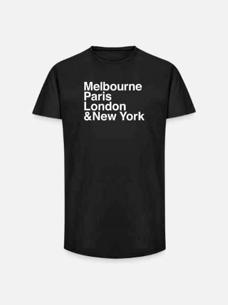 GRAND SLAM Tennis - Long Fit Men's T-Shirt - black
