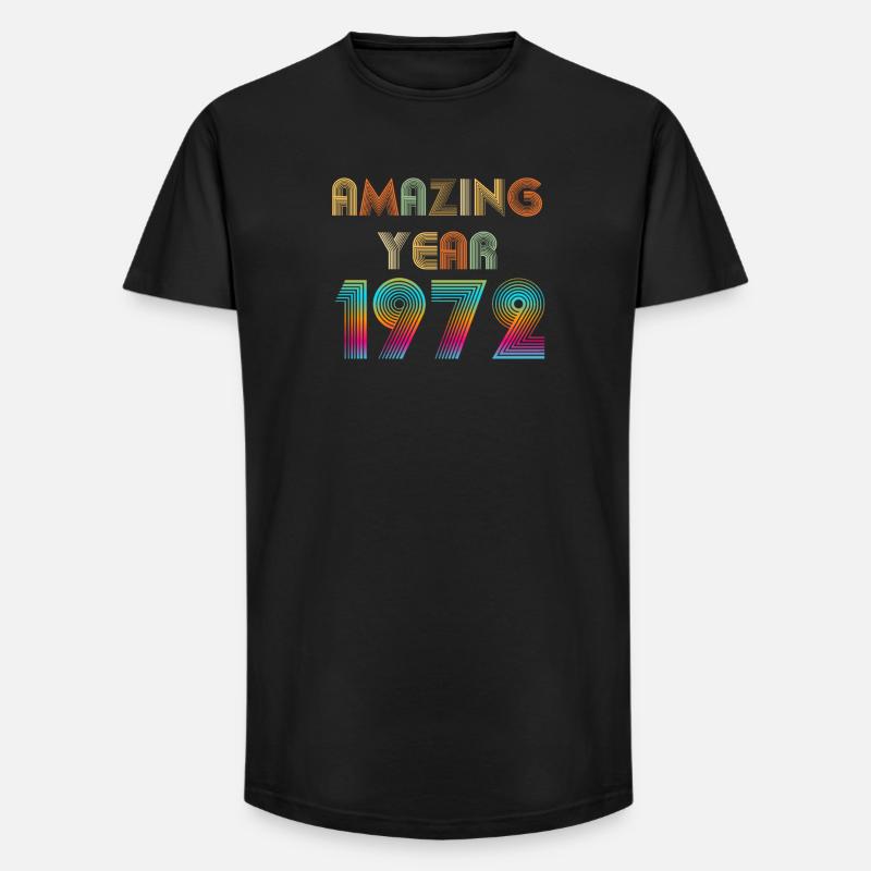 Amazing YEAR 1972 - T-shirt coupe longue homme - noir
