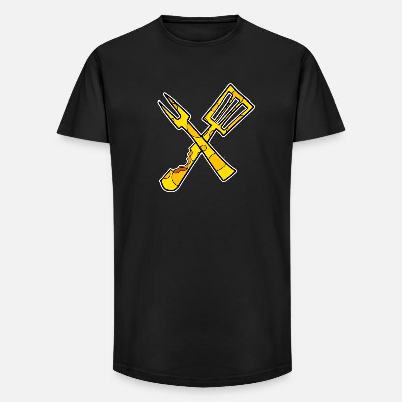 Koch Kochen Restaurant - Long Fit Männer T-Shirt - Schwarz
