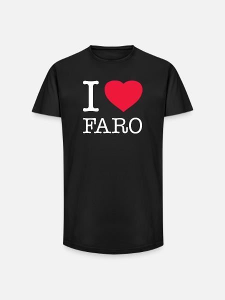 J’ADORE FARO - T-shirt coupe longue homme - noir