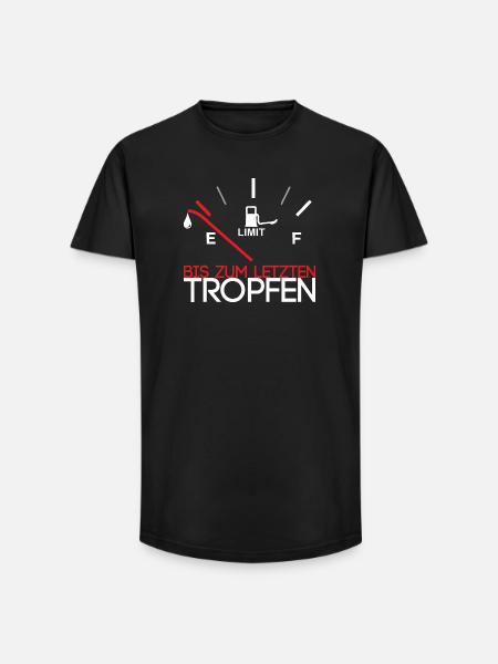 Down to the last drop - Long Fit Men's T-Shirt - black
