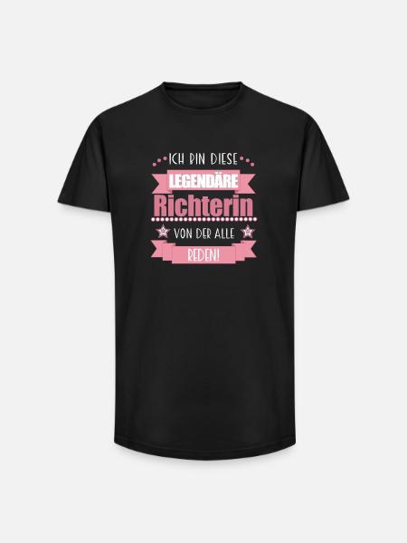 Richterin Gericht Gerechtigkeit süßes Geschenk - Long Fit Männer T-Shirt - Schwarz