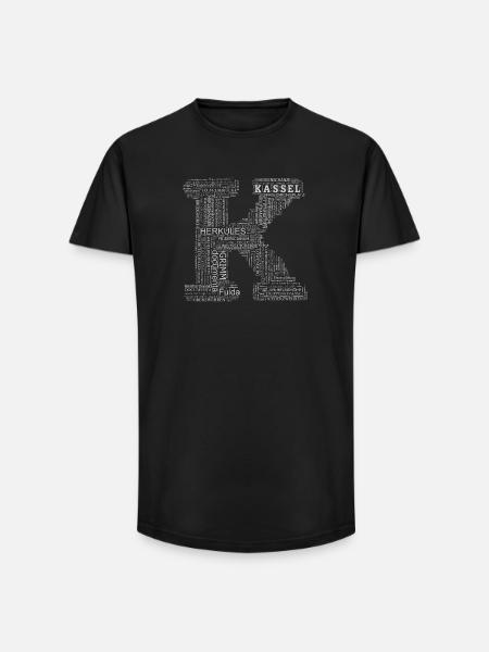 motiv_kassel_k1 - Long Fit Men's T-Shirt - black