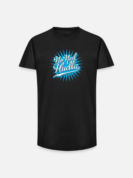 No ned huddla - Long Fit Männer T-Shirt - Schwarz