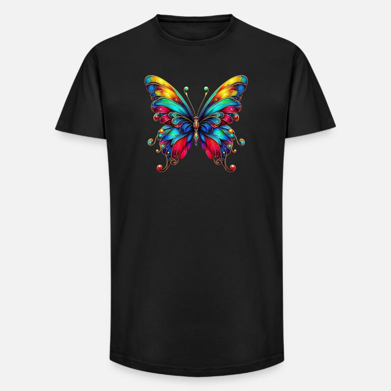 Papillon - T-shirt coupe longue homme - noir