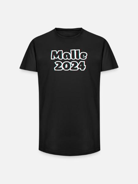 Malle 2024 - Long Fit Männer T-Shirt - Schwarz