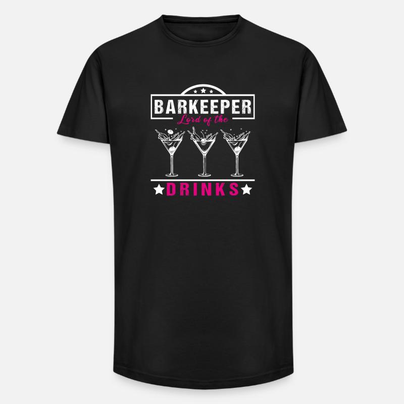 Barkeeper Lord - Long Fit Männer T-Shirt - Schwarz