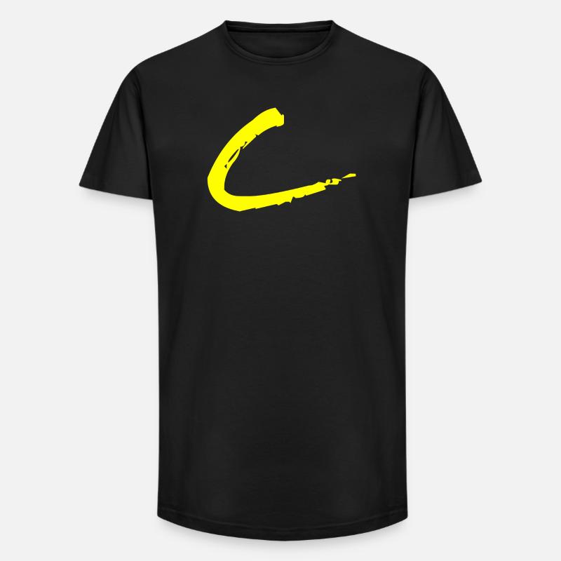 Buchstabe C - Long Fit Männer T-Shirt - Schwarz