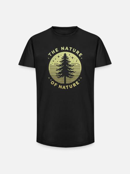 The Nature of Nature - Long Fit Men's T-Shirt - black