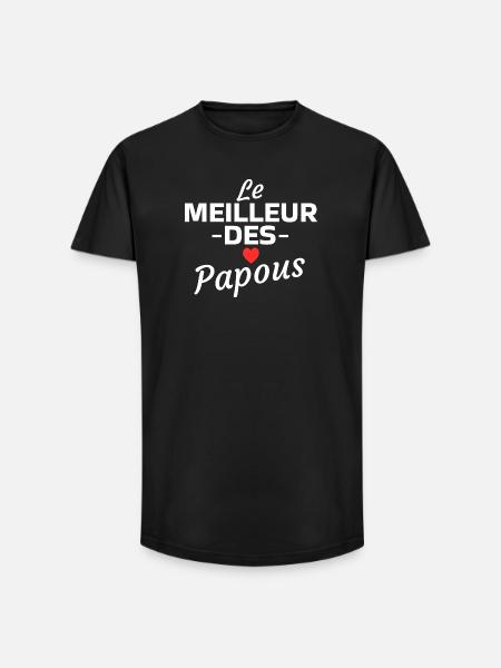 Graphic Design The Best of Papuans - Long Fit Men's T-Shirt - black