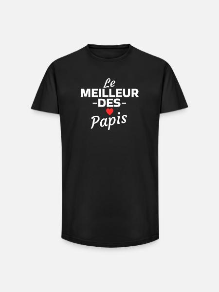 The best of grandpas - Long Fit Men's T-Shirt - black