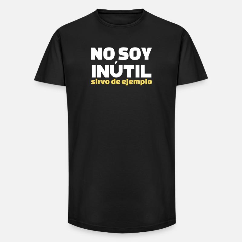 No Soy Inutil Servo de Ejemplo - Long Fit Men's T-Shirt - black