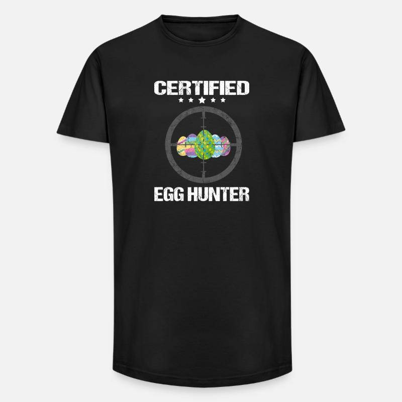 Certified Egg Hunter - Long Fit Männer T-Shirt - Schwarz