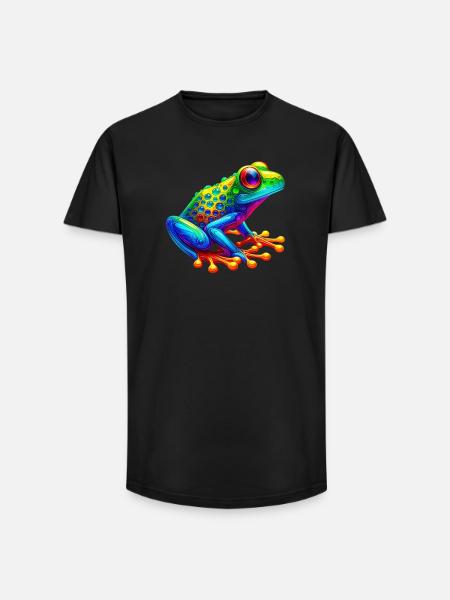 Frog - Long Fit Men's T-Shirt - black