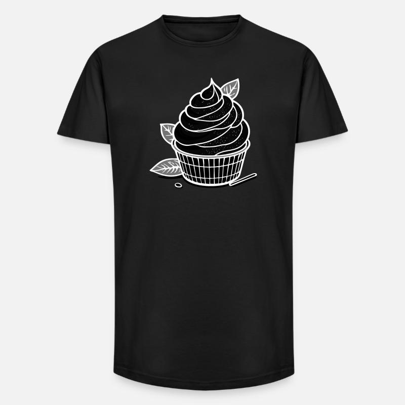 Matcha IceCream - Long Fit Männer T-Shirt - Schwarz