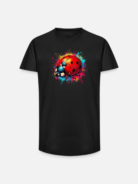 Ladybird - Long Fit Men's T-Shirt - black