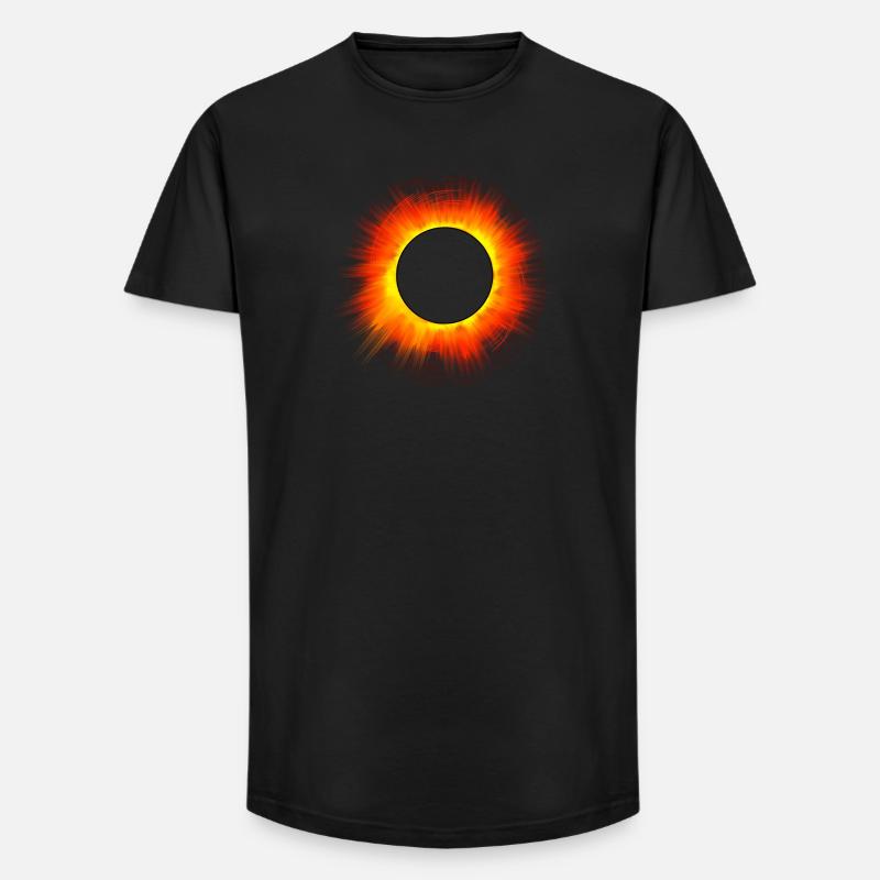 Sonnenfinsternis Total Solar Eclipse - Long Fit Men's T-Shirt - black