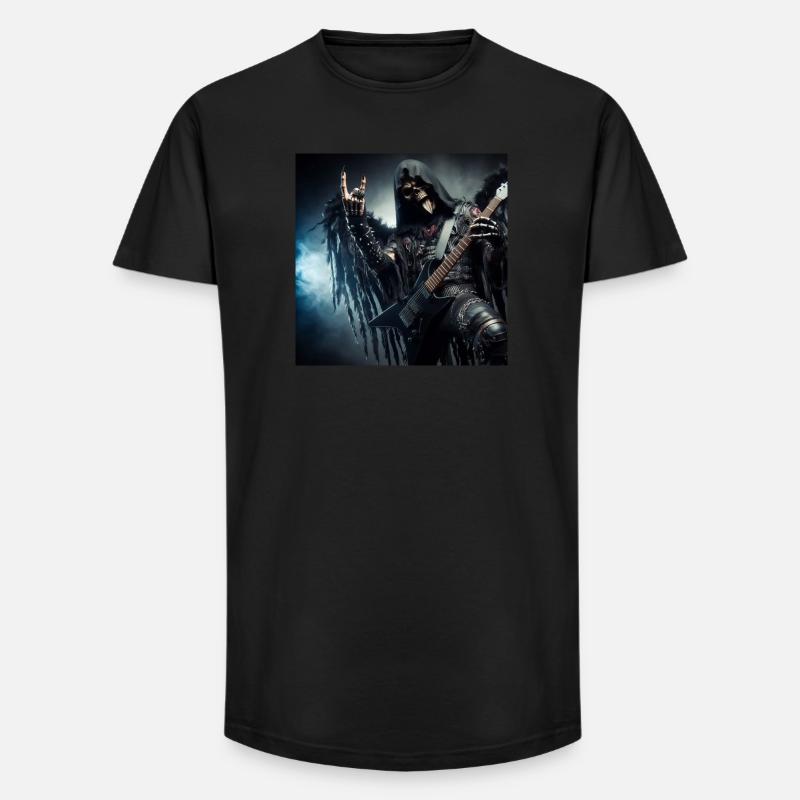 Der Sensenmann ist schwer - Long Fit Männer T-Shirt - Schwarz