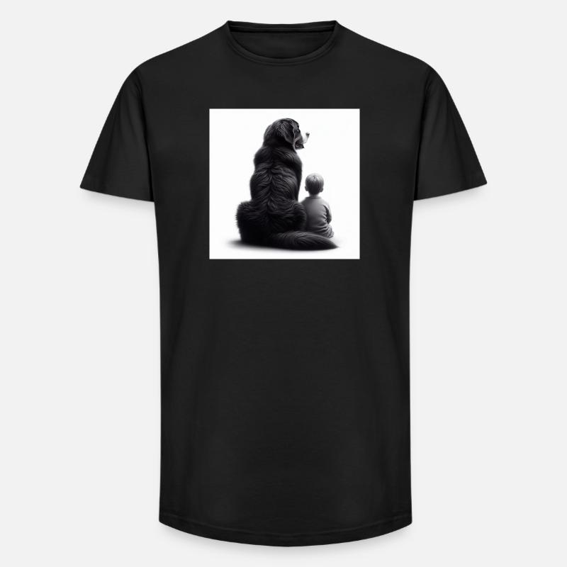Berner Sennenhund - Long Fit Männer T-Shirt - Schwarz