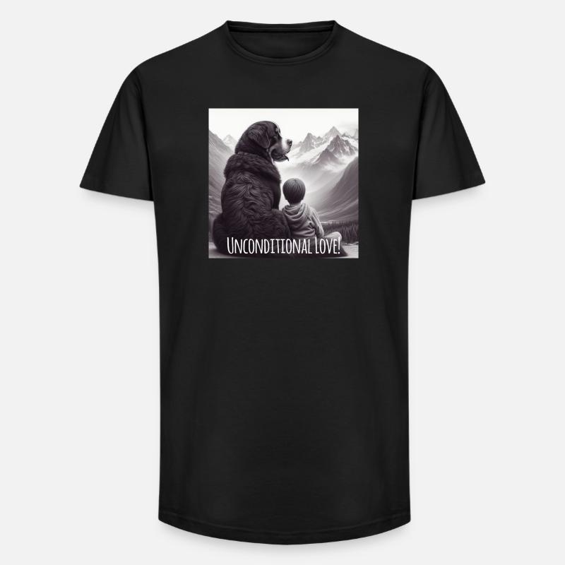 Berner Sennenhund - Long Fit Männer T-Shirt - Schwarz