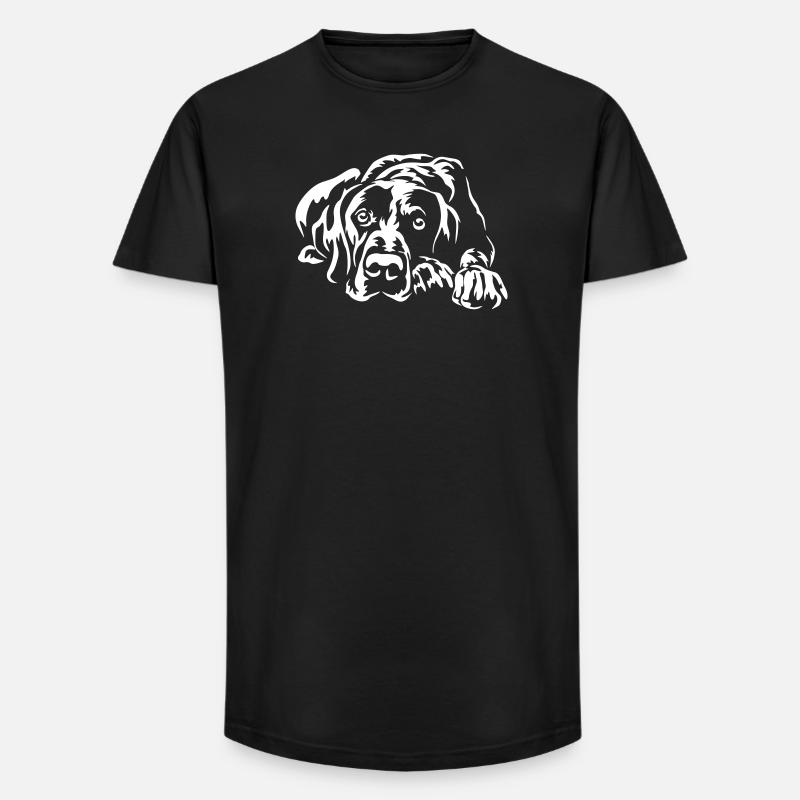 Deutsch Kurzhaar "Black Edition" - Long Fit Männer T-Shirt - Schwarz