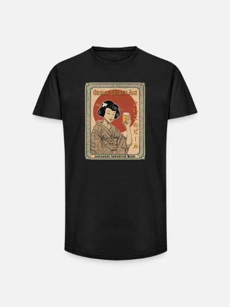 Best Beer Golden Ale - Long Fit Men's T-Shirt - black