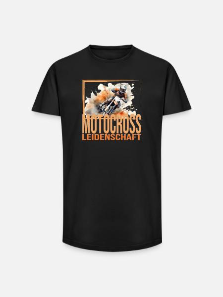 Motocross Leidenschaft - Long Fit Männer T-Shirt - Schwarz