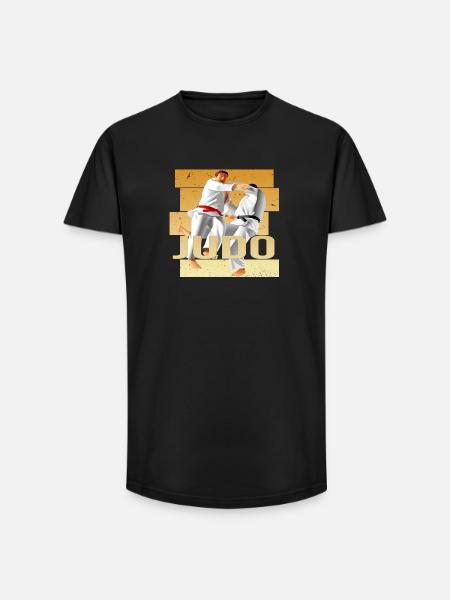 Judo - Long Fit Männer T-Shirt - Schwarz