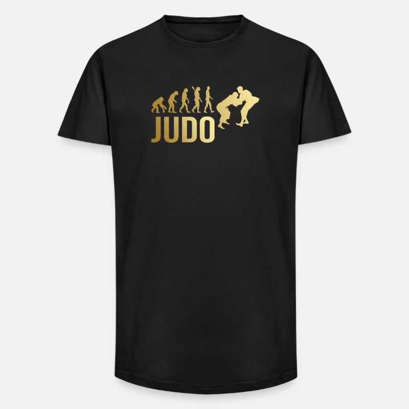 Judo Evolution - Long Fit Männer T-Shirt - Schwarz