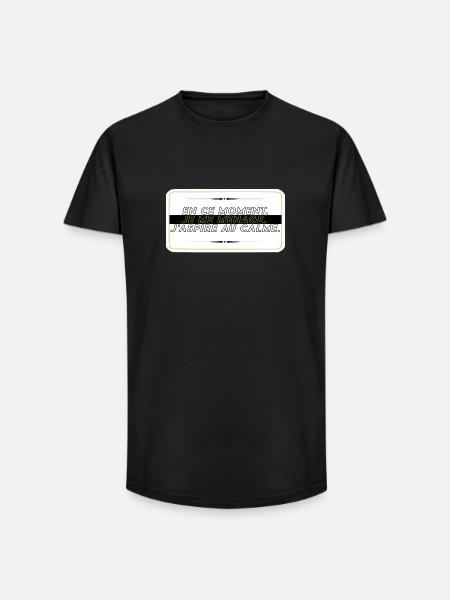 I take it easy - Long Fit Men's T-Shirt - black